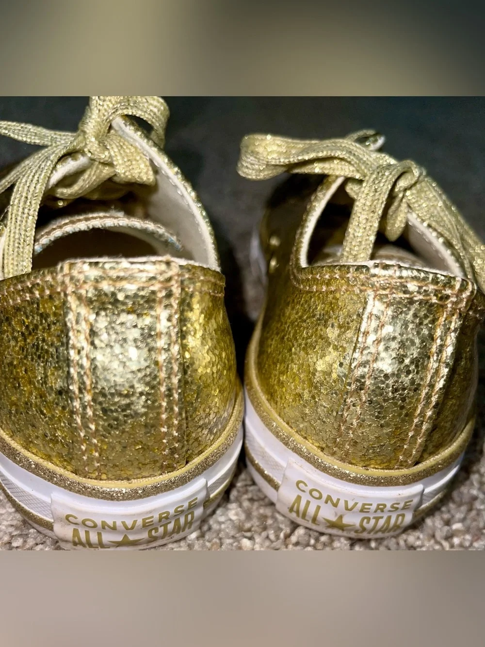 Converse Chuck Taylor All Star youth 2 Lo Glitter gold